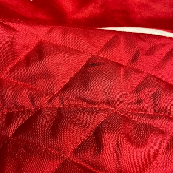 Candy Cane Christmas Tree Skirt 43" Red White Velvet Plush - Picture 6 of 8